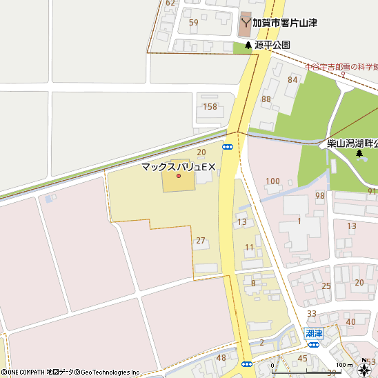 穴水町役場付近の地図